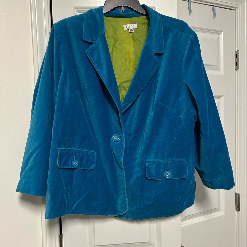 Denim&Co Vibrant Blue Women's Blazer